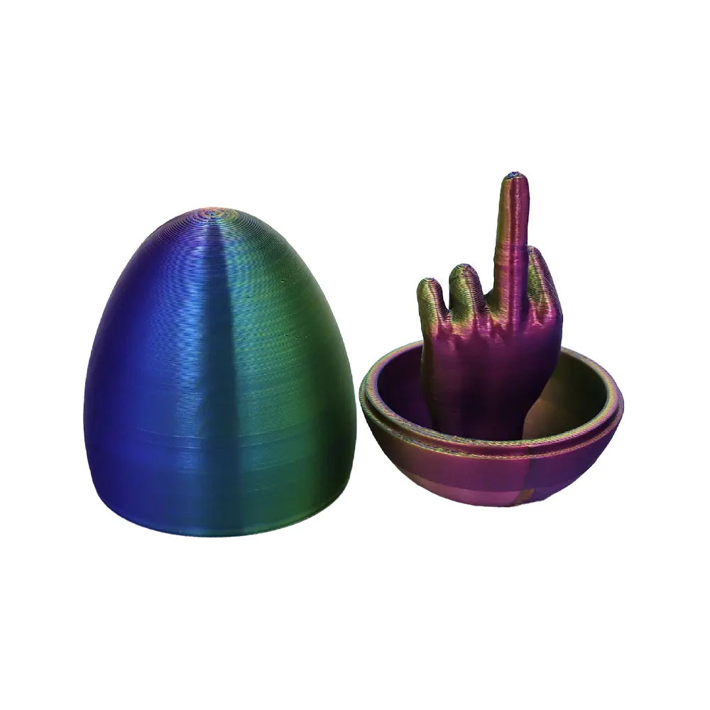 Novelty Middle Finger Easter Egg Desk Figurine