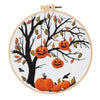 Fall Harvest Pumpkin Embroidery Kit for Adults