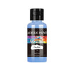 A dark blue bottle of Orchid acrylic paint with a black cap and label.