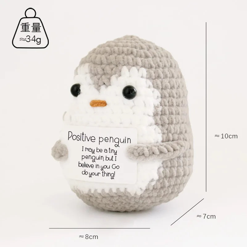 Handmade Crochet Emotional Support Cat Ornament