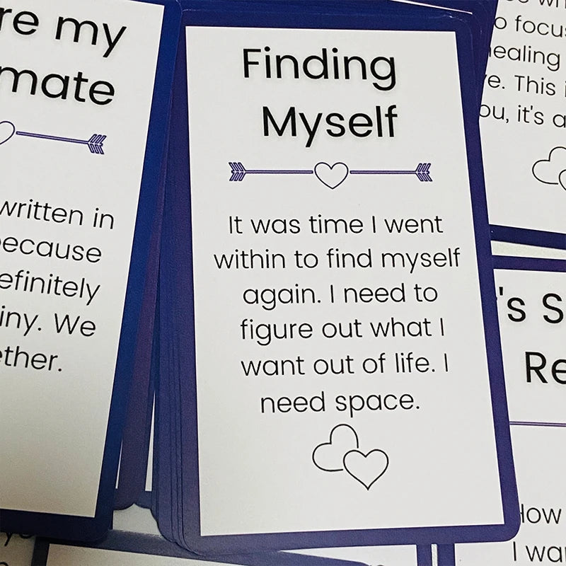 No Communication Oracle Cards – 54-Card English Deck for Reflection & Insight