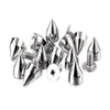 Double-Cap Cone Studs for DIY Punk Fashion