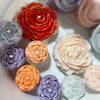 6-Piece Silicone Flower Candle Mold Set