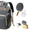 Large Waterproof Diaper Bag Backpack with Insulated Bottle Pocket