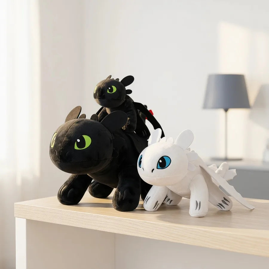 White Dragon Plush Toy – Soft Huggable Anime Body Pillow