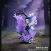 A collectible blind box figure of Shinobu Kocho Insect Breathing in a purple and white theme.