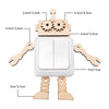 Montessori Wooden Busy Board Parts DIY Sensory Activity Set