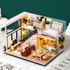 DIY Wooden Dollhouse Kit with Miniature Furniture – 3D Puzzle Craft Set