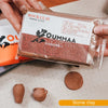 A package of OUMMAA Air-Dry Clay is shown next to several finished clay pieces.