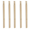 A set of three maple wood drumsticks labeled 5A, 5B, and 7A for various skill levels.