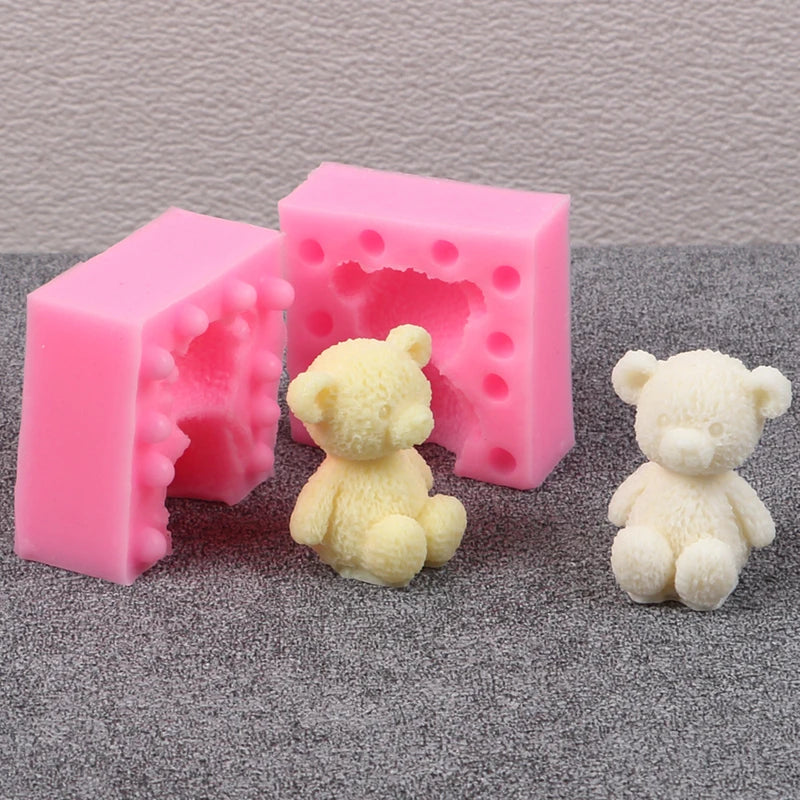 3D Bear Silicone Mold for DIY Crafts