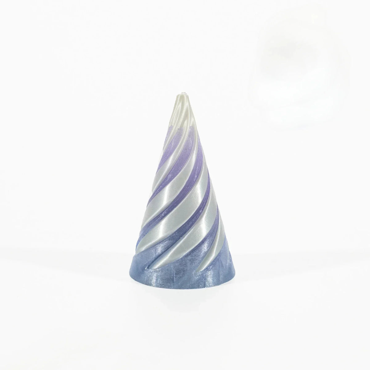 3D Printed Spiral Cone Passthrough Pyramid Sculpture