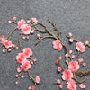 Plum Blossom Embroidered Applique Patch