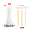Cotton Candle Wicks Kit with Metal Stands (50-Piece)