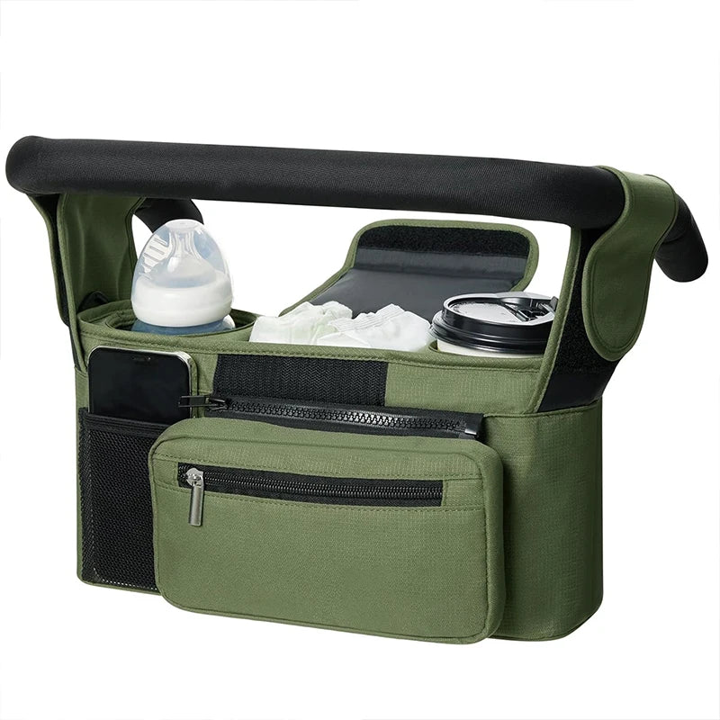 Large Capacity Hanging Stroller Organizer Bag for Diapers & Baby Essentials