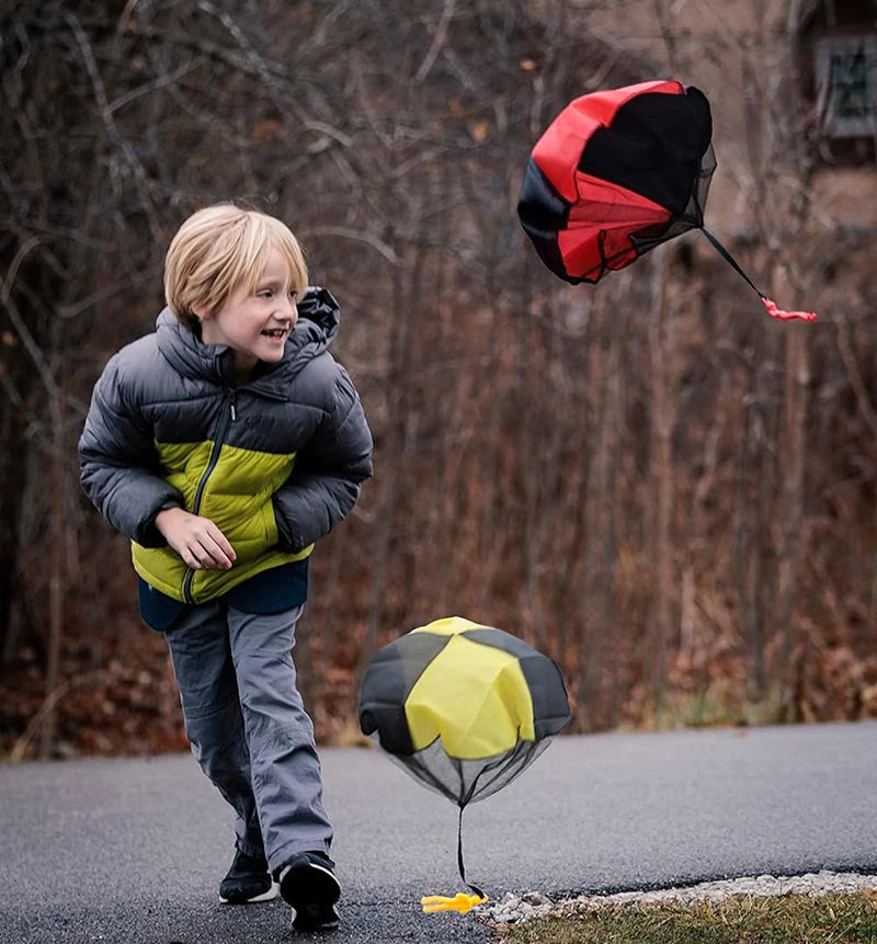 Colorful Parachute Toys for Kids – Tangle-Free Outdoor Flying Fun