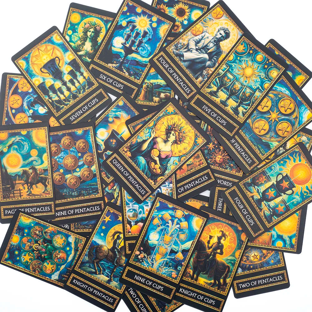 Van Gogh Tarot Card Deck – 78 Illustrated Cards for Divination & Reflection