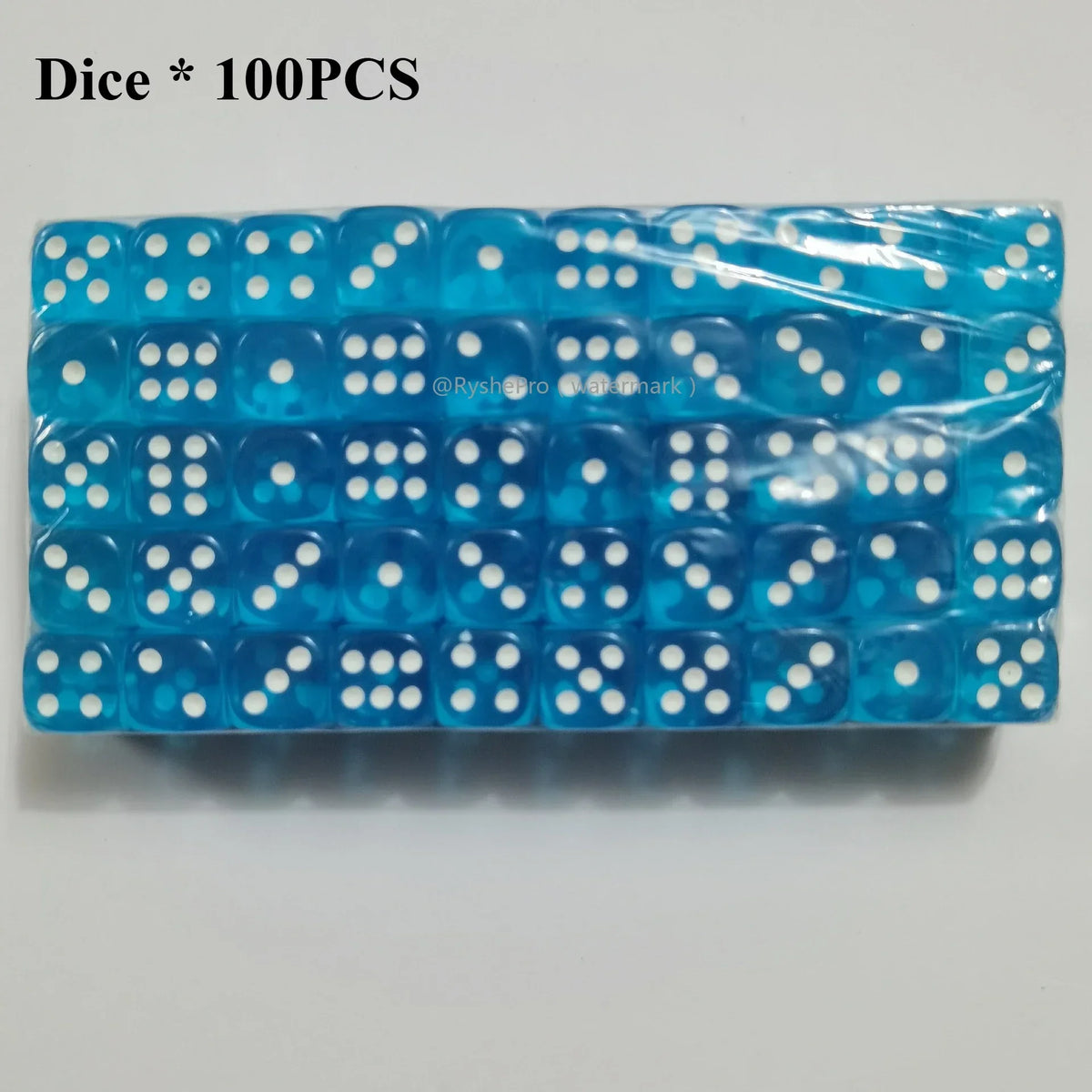 Acrylic Dice Set – 100 Colorful 14mm Dice for Games, Parties & Learning
