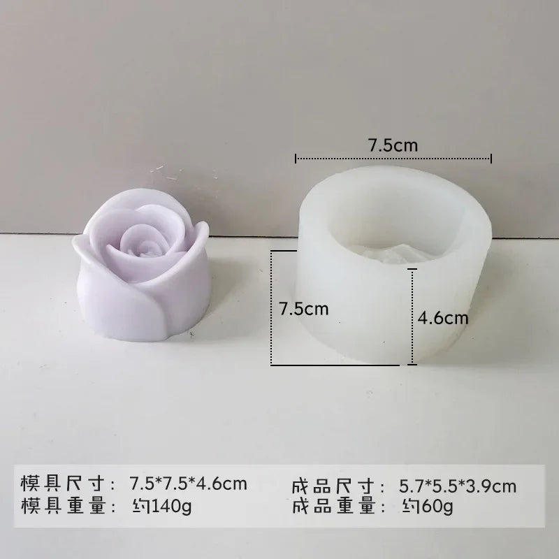 Rose & Peony Silicone Mold for Candle, Soap, and Resin Crafting