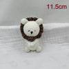 Handmade Amigurumi Plush Toy Set – Fox, Cow & Lamb Sleeping Dolls