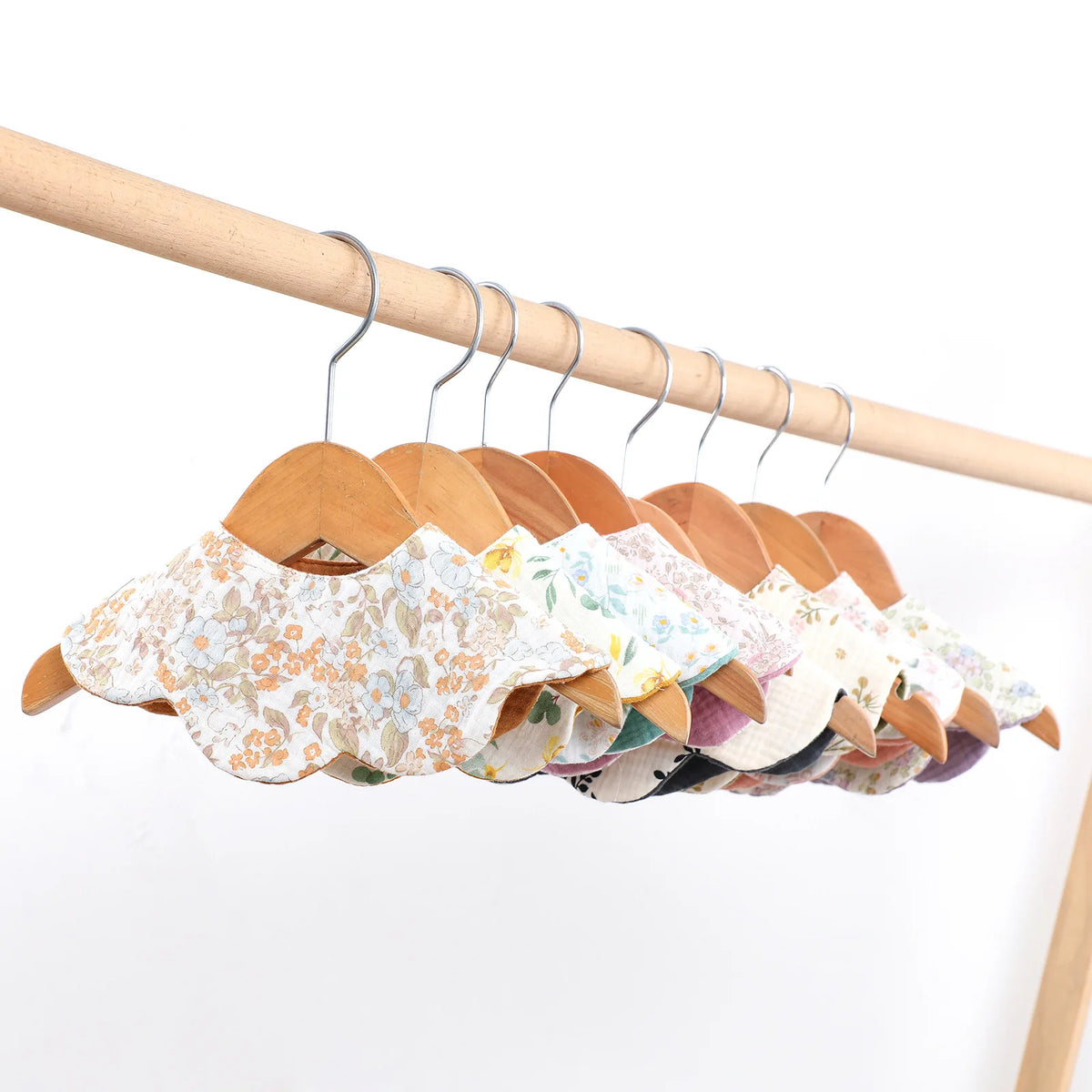 6-Layer Cotton Baby Bib with Reversible Design