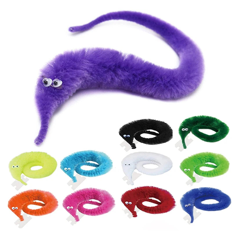 Fuzzy Magic Worm with Invisible String
