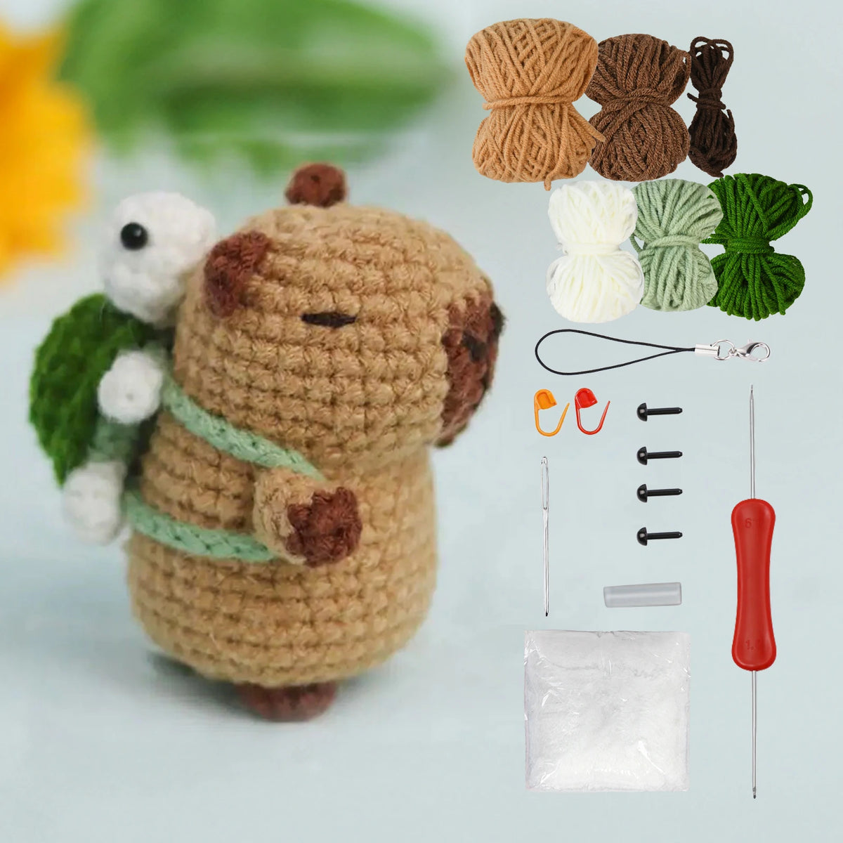 Capybara Crochet Kit for Beginners