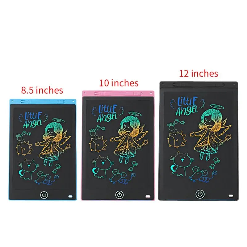 Glare-Free LCD Drawing Tablet with Pressure-Sensitive Stylus