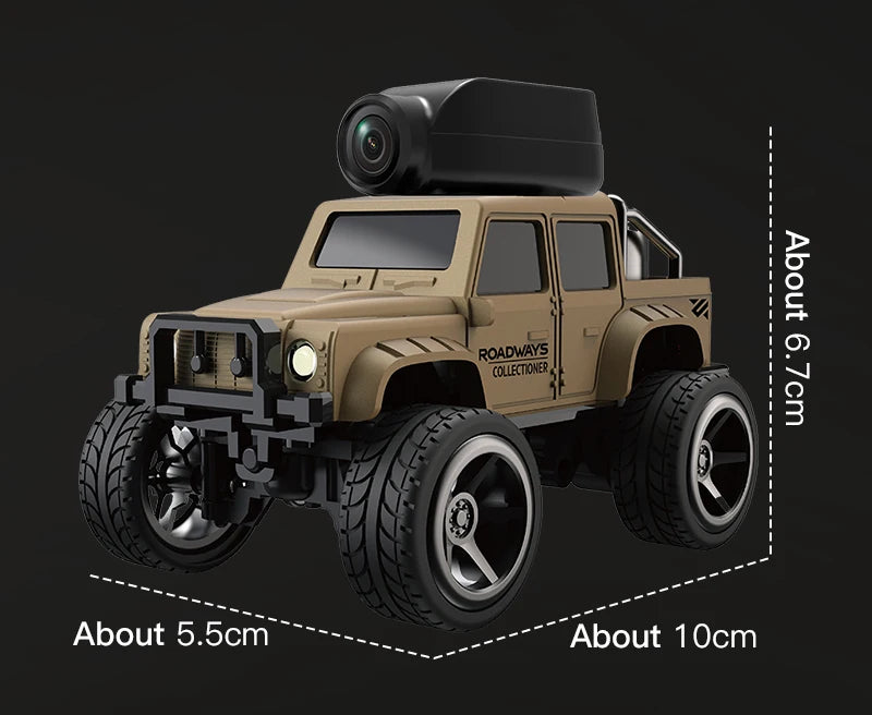 Mini RC Climbing Car with HD Camera and LED Lights