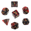 7-Piece Polyhedral Dice Set with Dual-Color Design for RPG and Tabletop Games