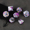 7-Piece Polyhedral Dice Set with Velvet Pouch for Tabletop RPGs