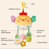 Montessori Baby Sensory Crab Toy with Clip, Rattle & Teether for 0-6 Months