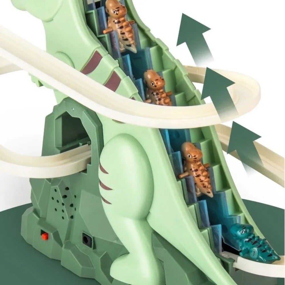 Electric Dinosaur Race Track Toy with Lights and Music