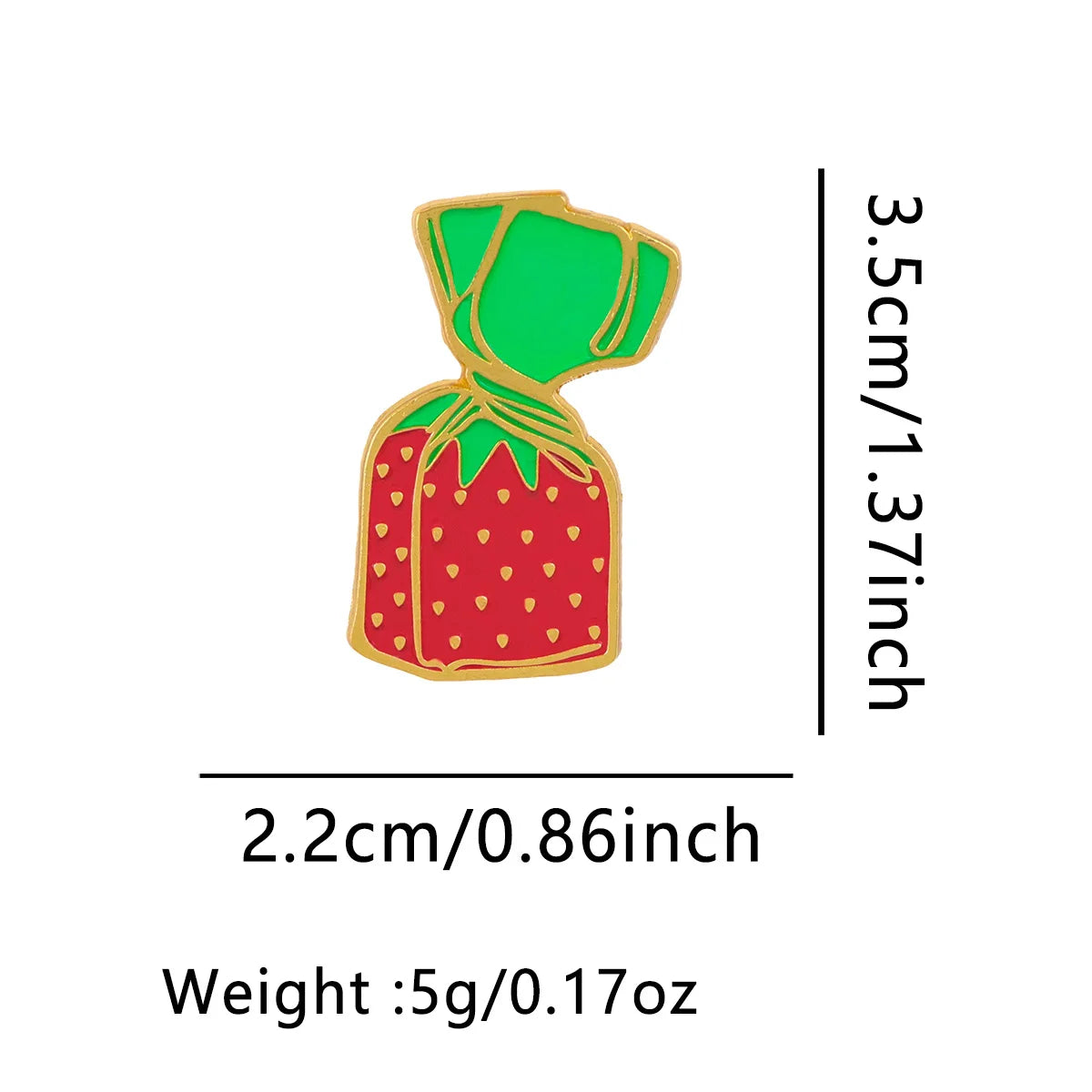 Strawberry Enamel Pin Brooch for Bags and Jackets
