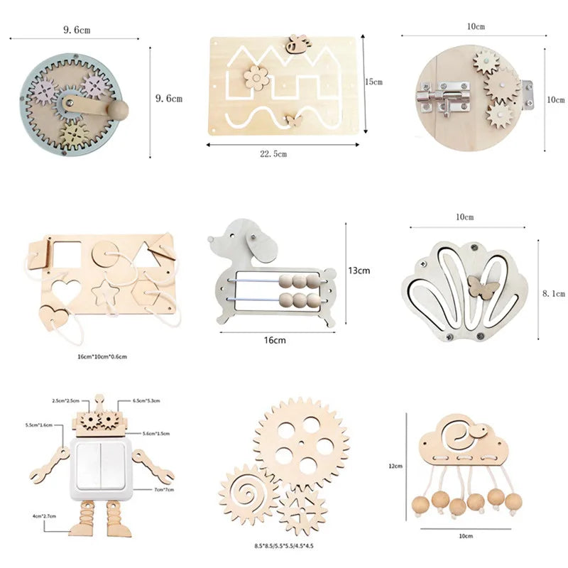 Montessori Busy Board DIY Accessories for Kids