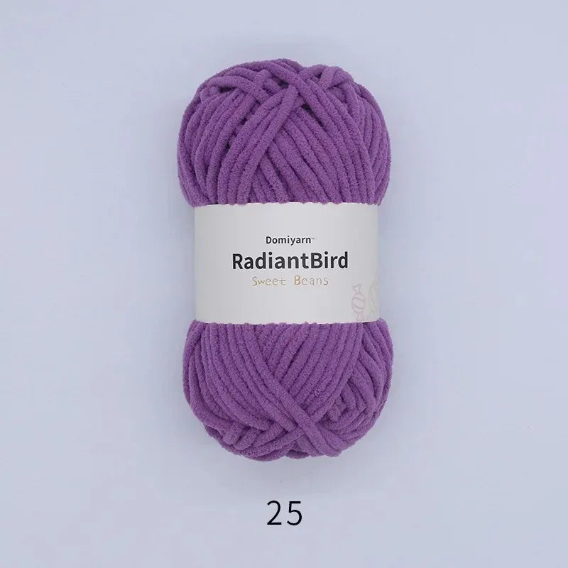 Soft Polyester Yarn for Knitting and Crochet