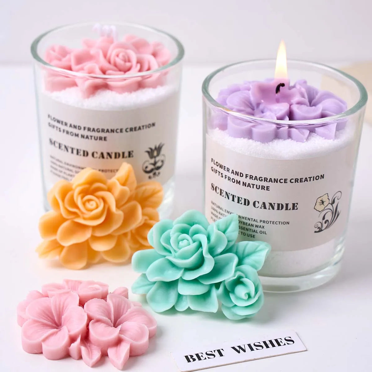 Frangipani Gardenia Silicone Mold for Candle and Soap Making