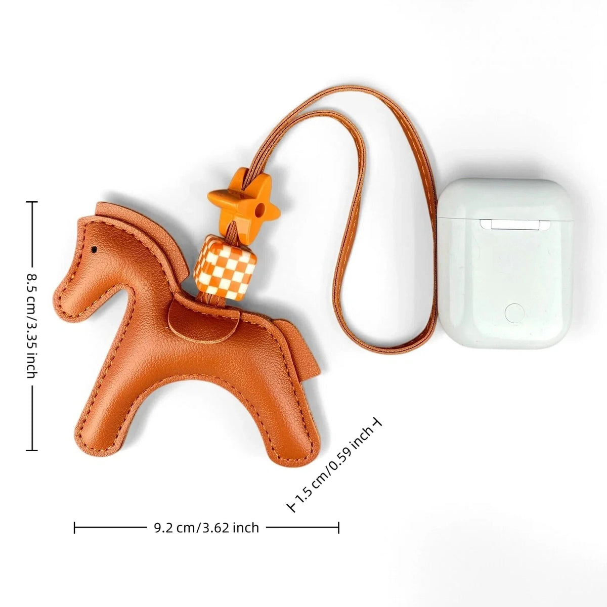 Handcrafted PU Leather Pony Bag Charm
