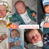 A collage of realistic reborn baby dolls showing various poses and details.