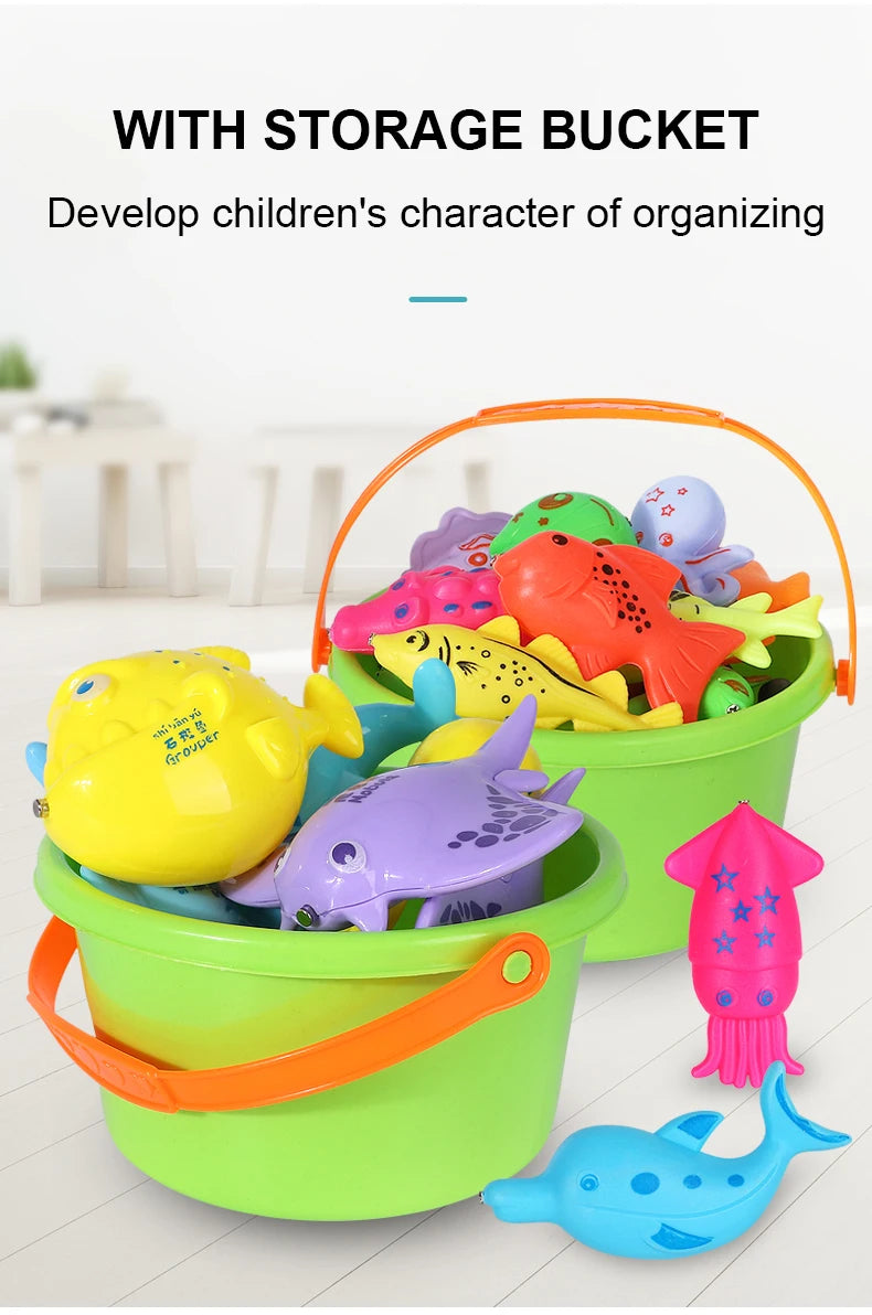 Magnetic Fishing Game with Inflatable Pool