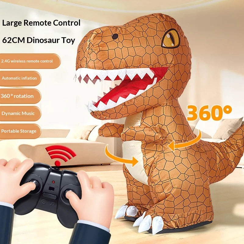 Remote Control Walking Dinosaur Toy with Light and Sound