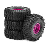 1/18 RC Crawler Metal Beadlock Wheel and Tire Set (4 pcs)