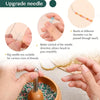 Wooden Bead Spinner with Big Eye Needle for Jewelry Making