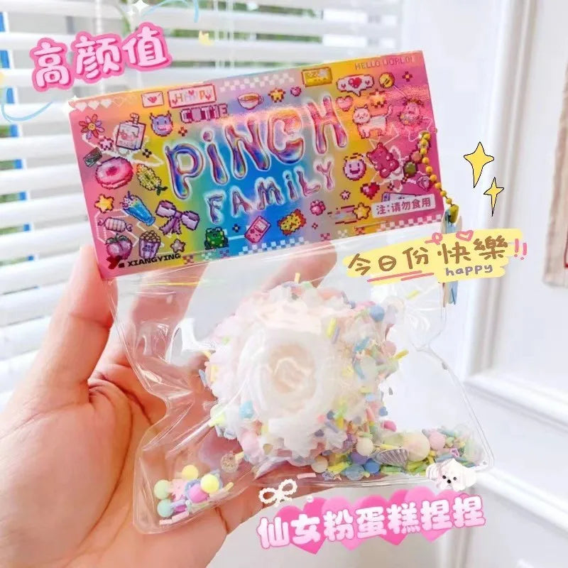 Kawaii Donut Cat Paw Squeeze Toy – Stress Relief Sensory Play