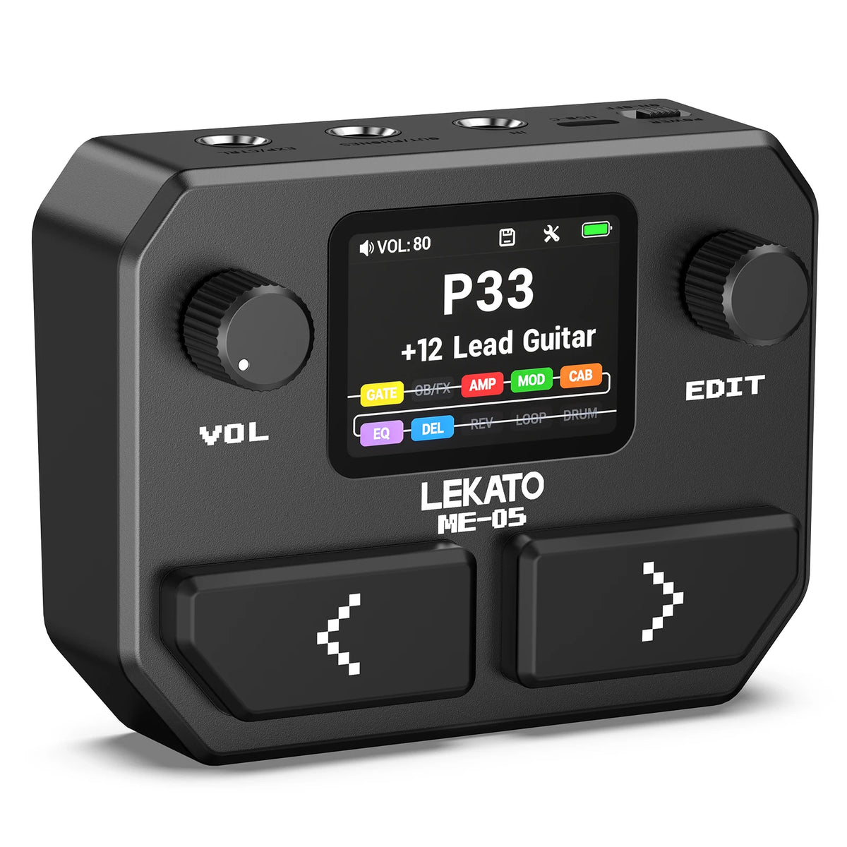 Mini Multi-Effects Guitar Processor with Looper and Drum Rhythms