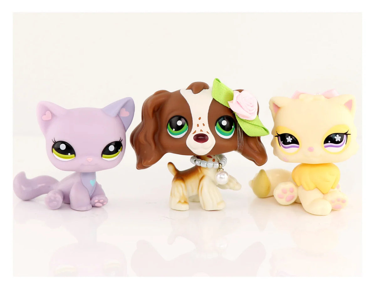 Realistic Mini Animal Figurine Set - Dogs, Cats & Fox