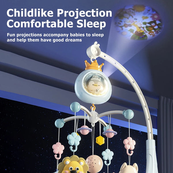 Soothing Musical Crib Mobile with Projector and Remote