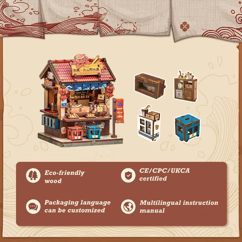 Japanese Mini Store Book Nook DIY Kit
