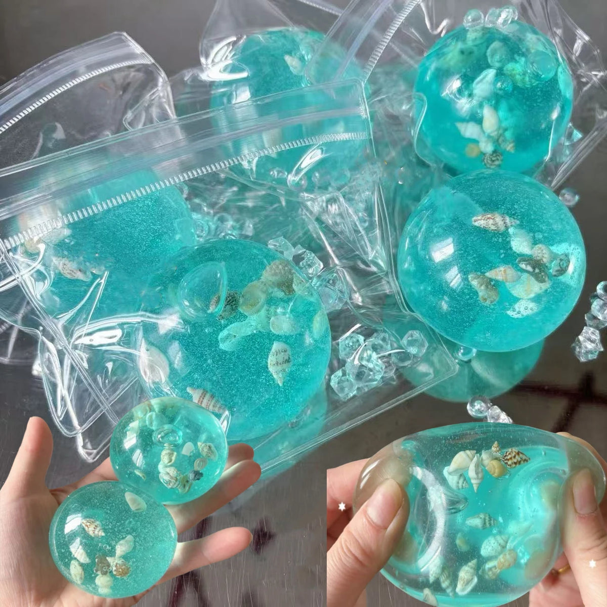 Ocean-Themed Squishy Stress Balls for Anxiety Relief