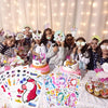 Unicorn Party Activity Kit with Bracelets, Rings, Tattoos, Stickers, and Puzzle